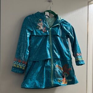 Disney Teal Raincoat with Character Design